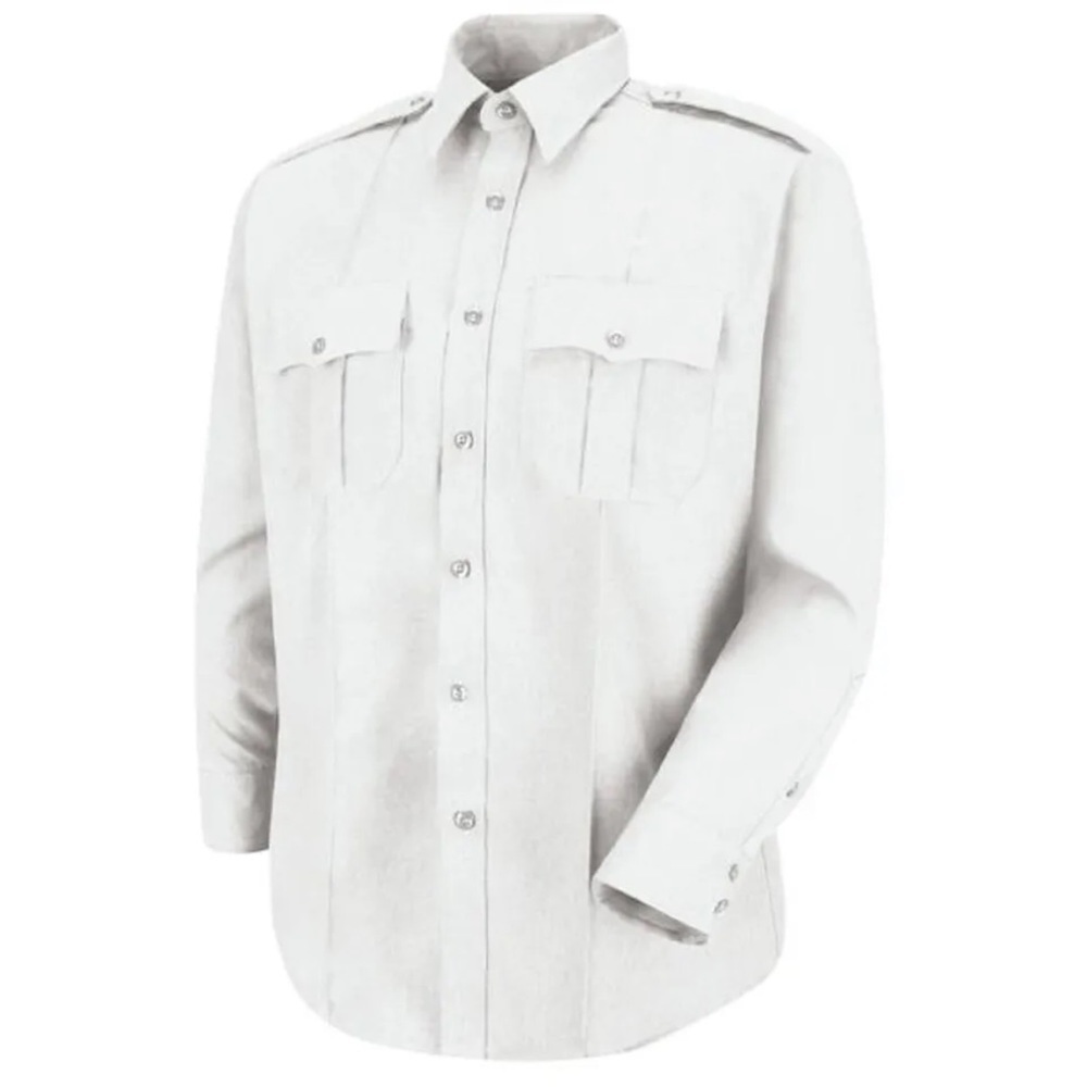 NWT Horace Small Sentry work shirt long sleeve faux button up full zip 17.5/35 